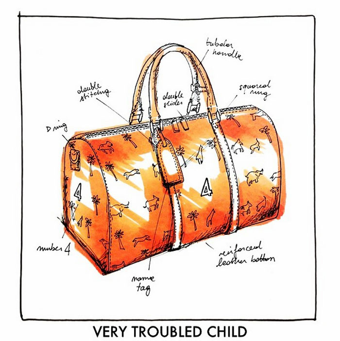 Darjeeling Limited luggage by Very Troubled Child. (Explanation in