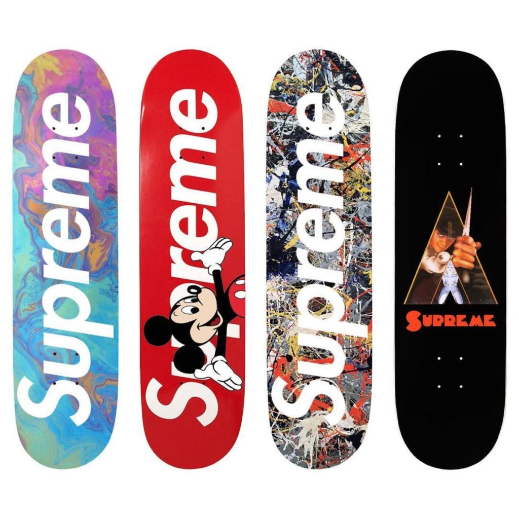 vuitton supreme skate deck