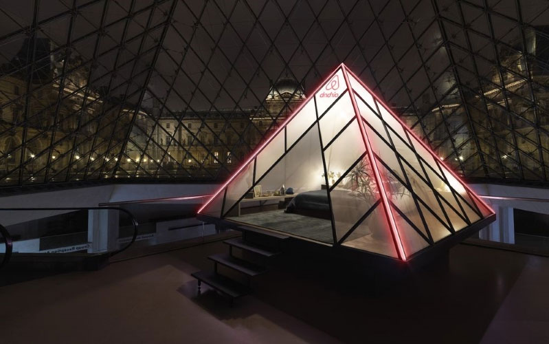Airbnb sleepover at the Louvre